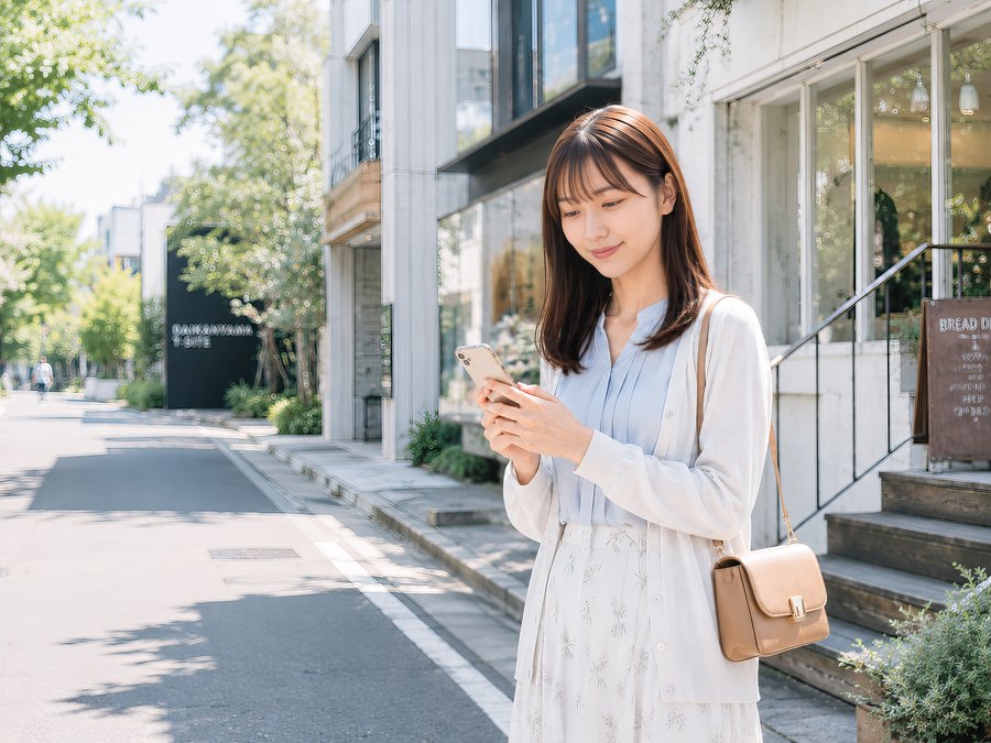 街でスマホからお店を登録